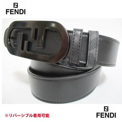 フェンディ FENDI メンズ ベルト 小物 ロゴ リバーシブル着用可 ユニ