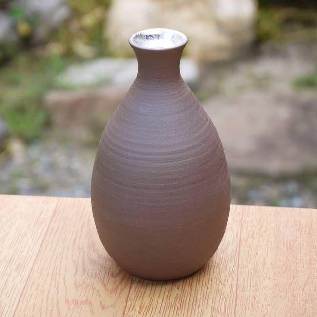 銀箔瓢箪徳利 直山 - 京焼清水焼 松韻堂