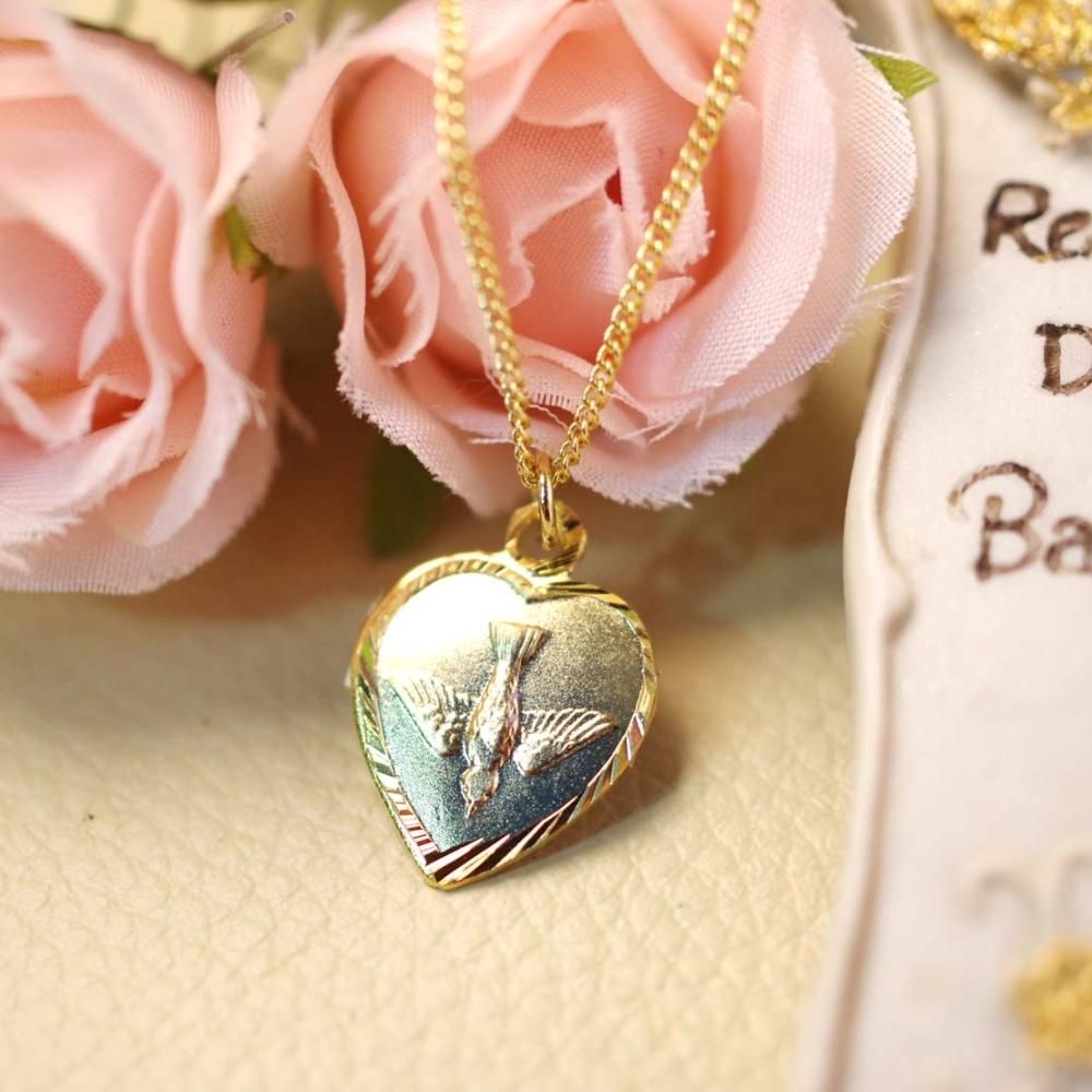 聖霊の鳥♡ハートネックレス