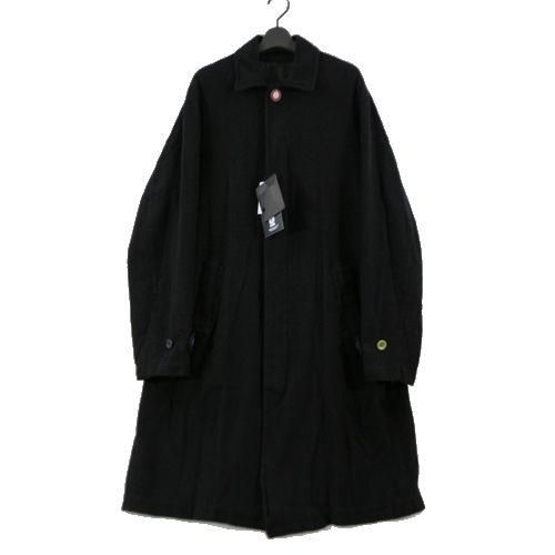 UNDERCOVER アンダーカバー 22AW 縮絨 ステンカラーコート 2 ブラック