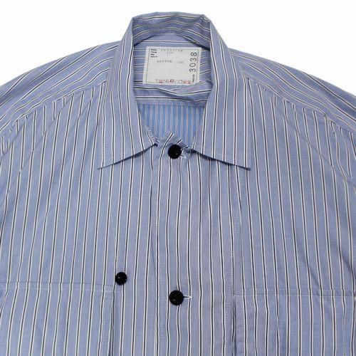 sacai サカイ 23SS Thomas Mason Cotton Poplin L S Shirt ストライプ