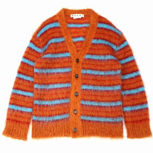 MARNI マルニ 19AW モヘアカーディガン 44 オレンジ - ブランド古着