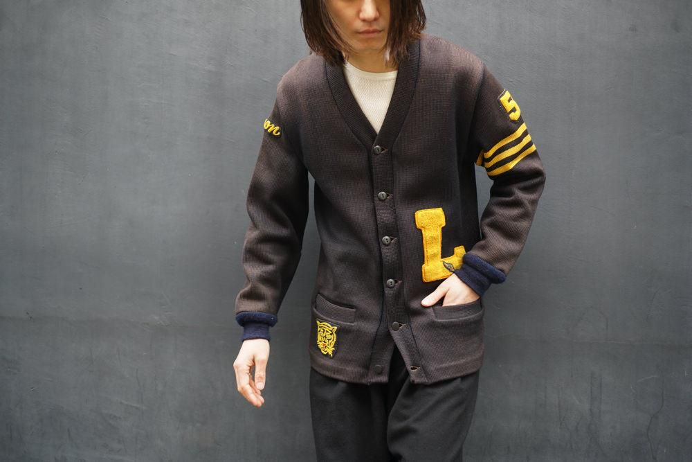 ヴィンテージ レタードカーディガン ブラック【1950's-】Vintage