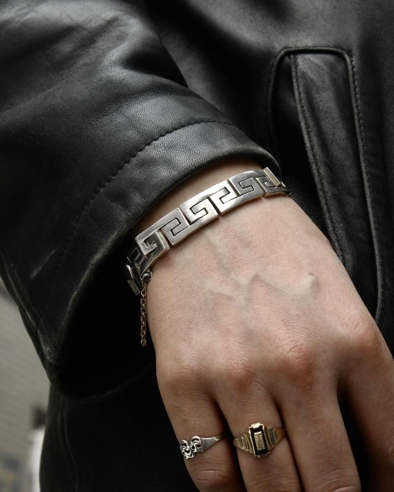 ヴィンテージ シルバー ブレスレット【MEXICO TAXCO STERLING】Heavy