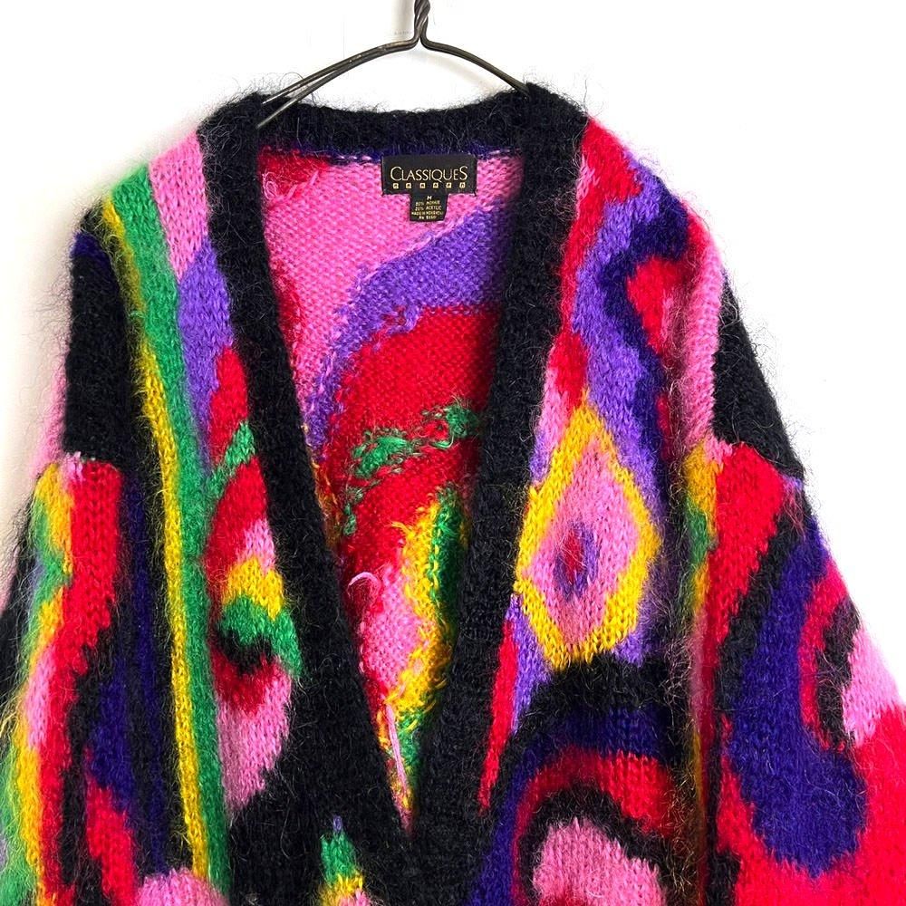 CLASSIQUES】ヴィンテージ モヘアミックス カーディガン【1980's