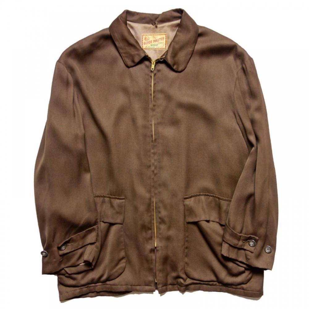 古着 ヴィンテージ レーヨンドリズラージャケット ギャバジャン