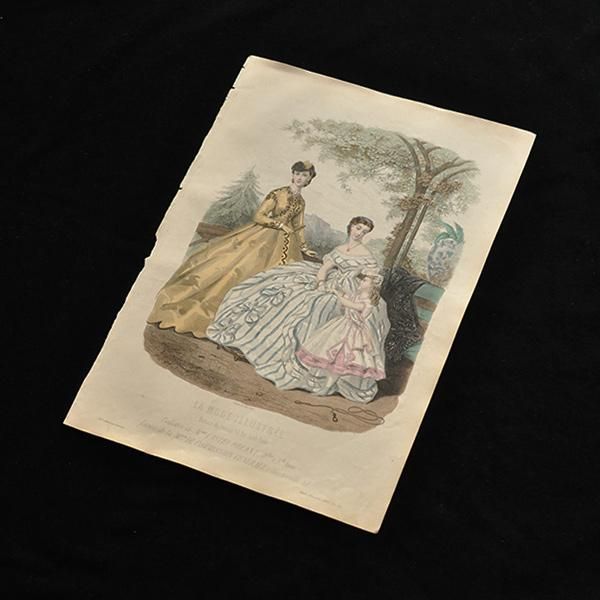 ファッションプレート 貴婦人画 大判・Cアンティーク雑貨・家具の