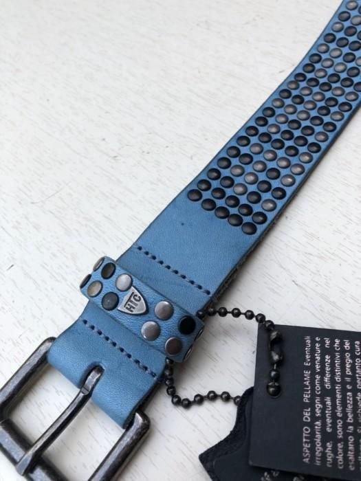 HTC ITALYエイチティーシー5000スタッズベルト baby blue- 夜型大型