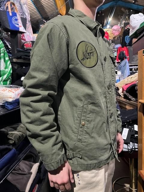 GUNZ SEABEES CUSTOM A-2デッキジャケット olive- 夜型大型セレクト