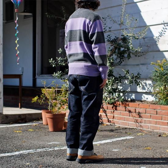 GREEN CLOTHING グリーンクロージング】WOOL SWEATER (グレイ