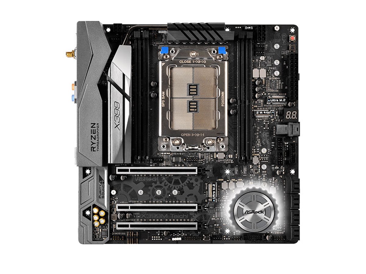 ASRock、Ryzen Threadripperに対応したMicroATXマザー「X399M Taichi