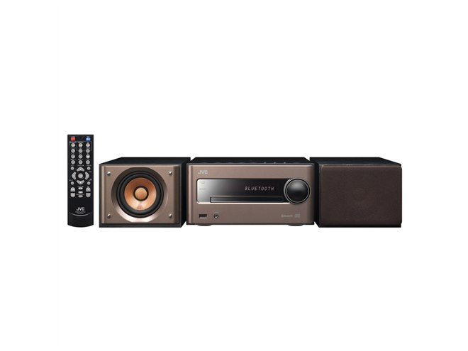 JVC、カフェをイメージしたBluetooth/NFC搭載ウッドコーンコンポ