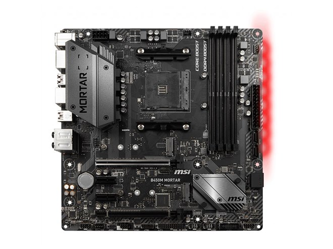 MSI、ライティング機能を搭載したMicro ATXマザー「B450M MORTAR