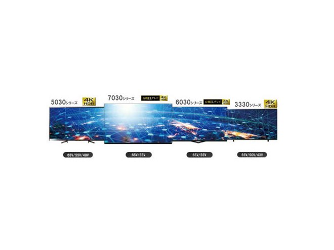 FUNAIが4Kダブルチューナー搭載有機EL/液晶テレビ発表、HDD内蔵モデル