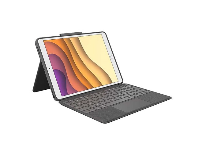 ロジクール、トラックパッド付きのiPad用キーボード一体型ケース