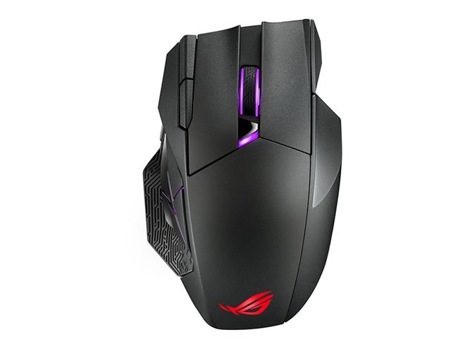 ASUS、12個のプログラム可能なボタンを搭載したワイヤレスマウス「ROG