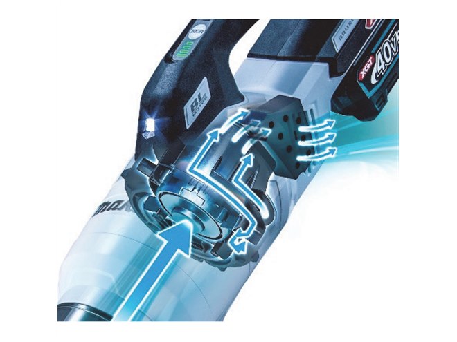 マキタ、40Vmaxシリーズの充電式クリーナーにサイクロン一体式「CL003G