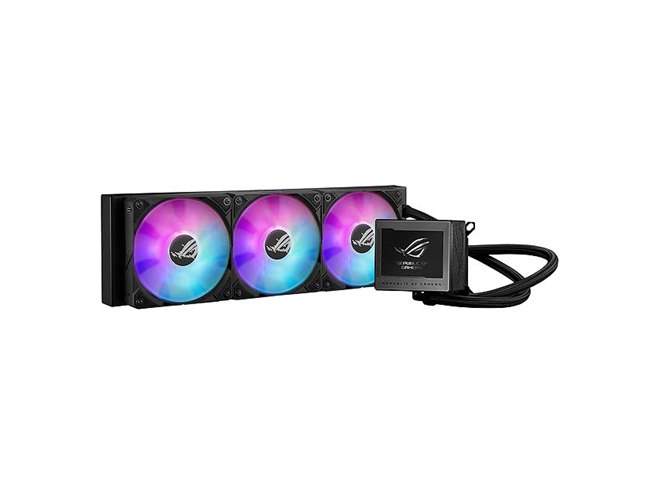 ASUS、3.5型液晶モニター付きの水冷CPUクーラー「ROG RYUJIN III 360