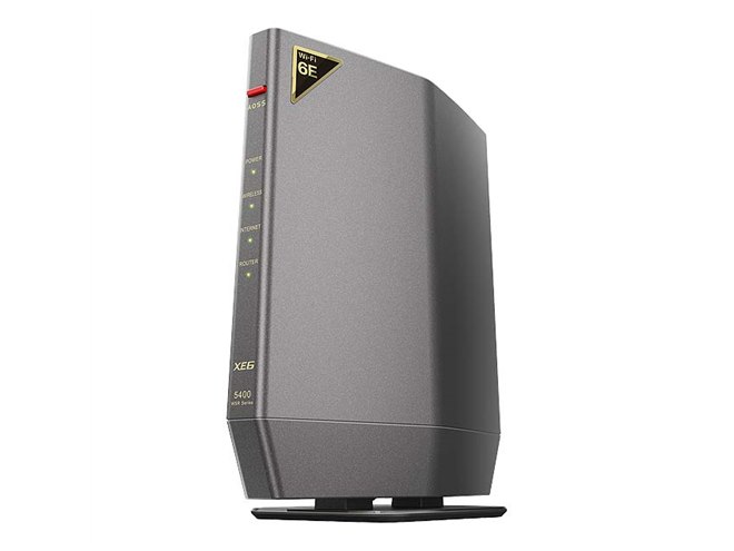 バッファロー、トライバンド対応のWi-Fi 6Eルーター「WSR-5400XE6