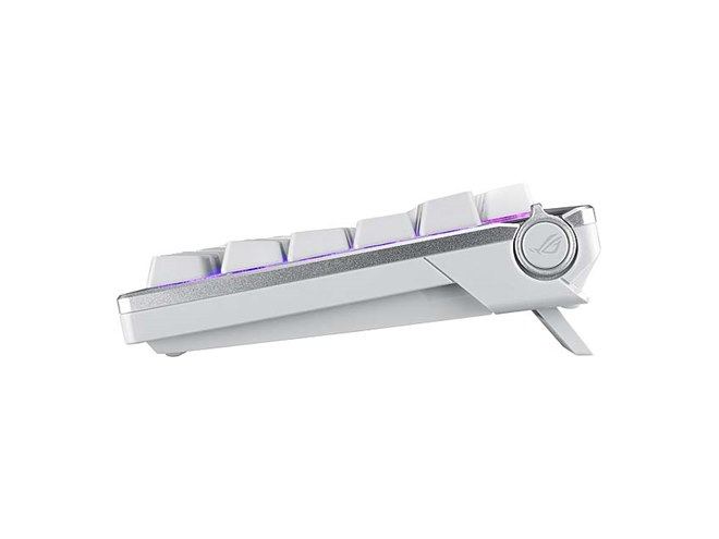 ASUS、カスタムキーボード「ROG Azoth」の白色バージョン「Moonlight