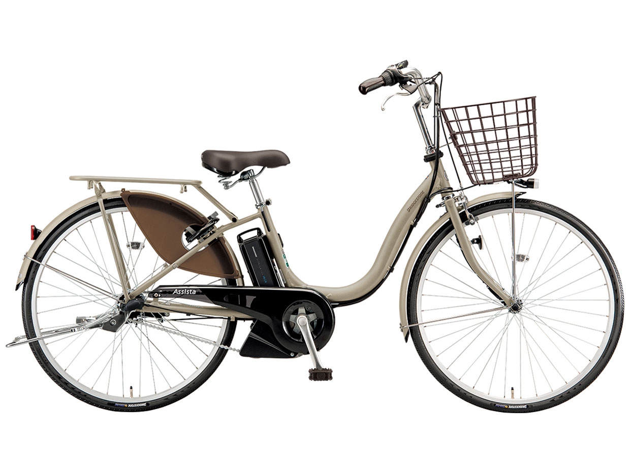 ブリヂストン アシスタU STD A6SC14 [E.Xナチュラルオリーブ] + 専用