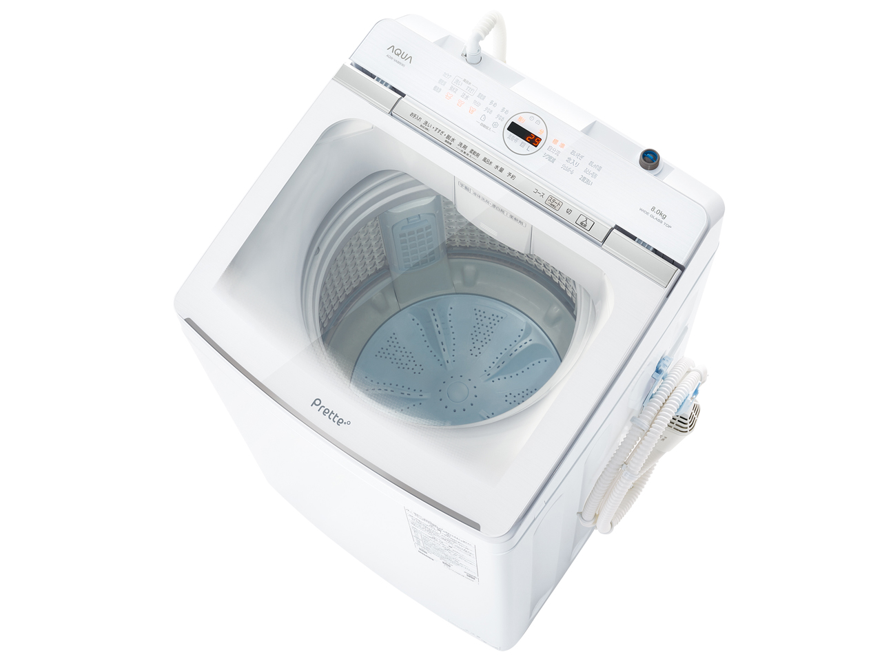 AQUA Prette AQW-VA8P-W [ホワイト] 価格比較 - 価格.com