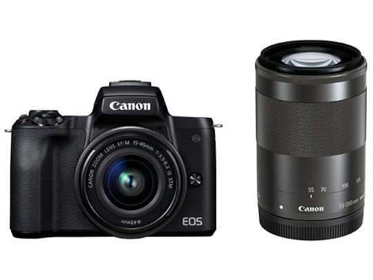 CANON EOS Kiss M ダブルズームキット [ブラック] 価格比較 - 価格.com