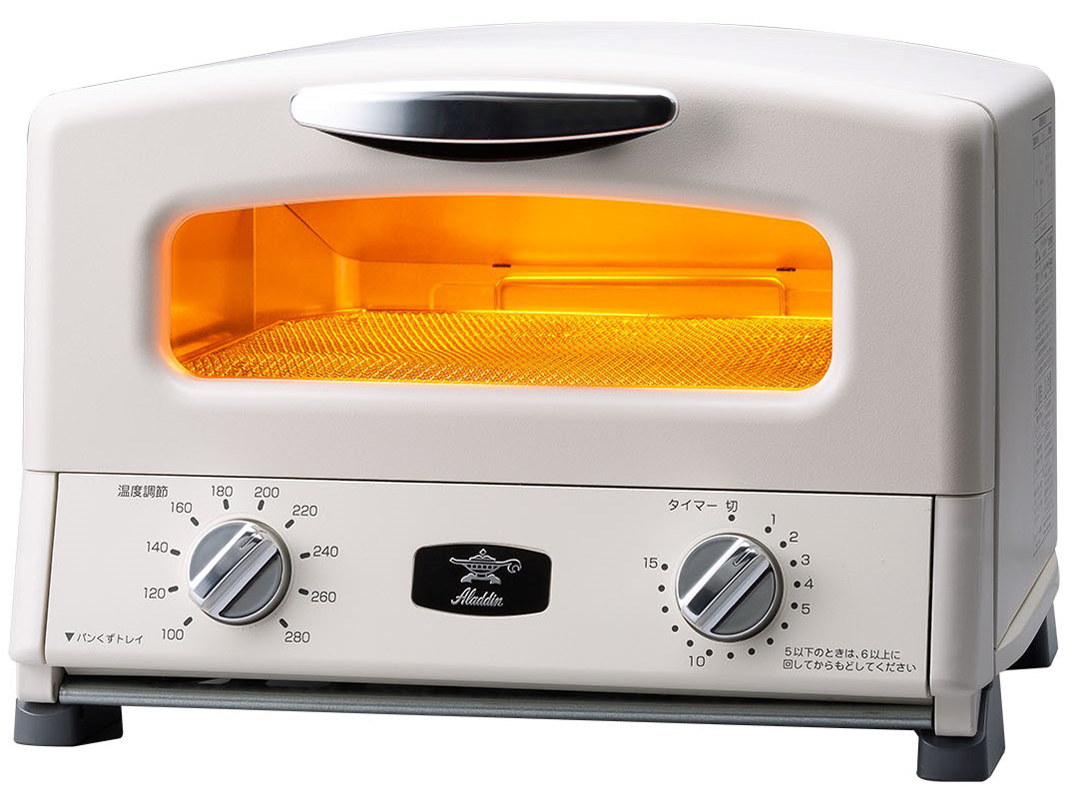 日本エー・アイ・シー Aladdin グラファイト グリル&トースター 4枚