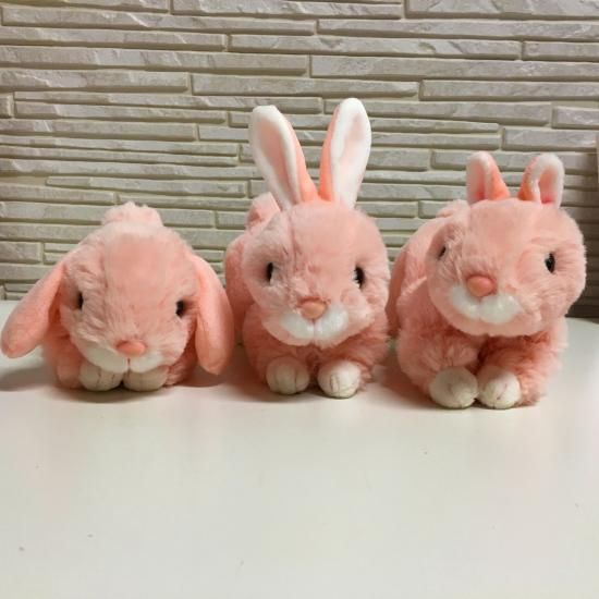 うさぎのマロン ネザーランド・ドワーフ（ピンク） - ぬいぐるみ