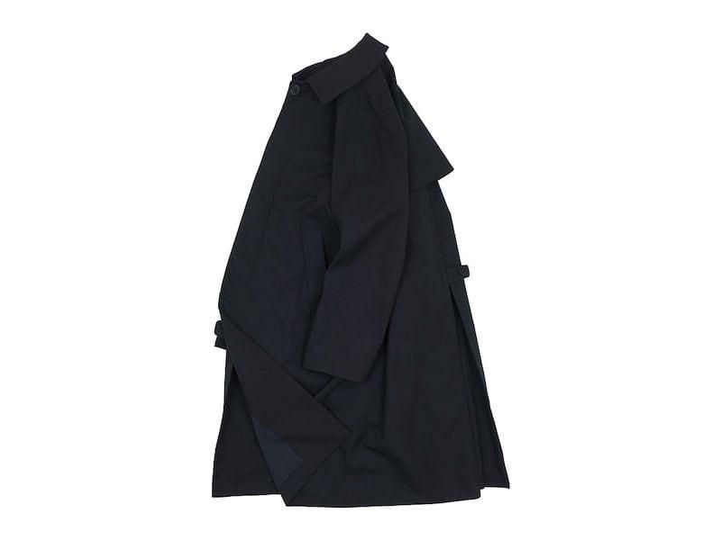 YAECA ステンカラーコート スタンダード KUSAKI NAVY 〔レディース