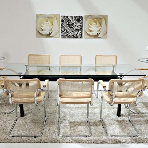 ル・コルビジェ/LC6ダイニングテーブル【W225cm・イタリアスティール