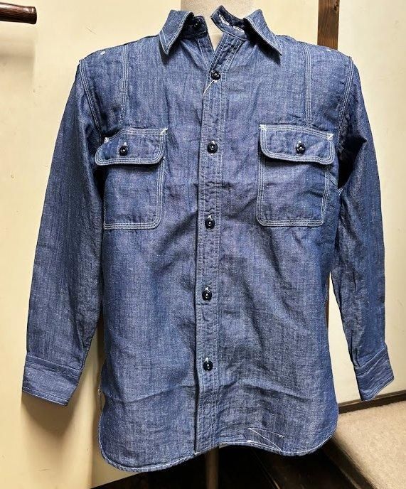 フェローズ 40`s シャンブレーワークシャツ - TRAVIS