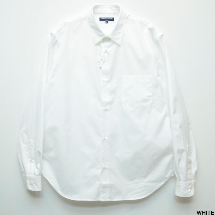 COMME des GARCONS HOMME コムデギャルソン オム 綿ブロード L/Sシャツ