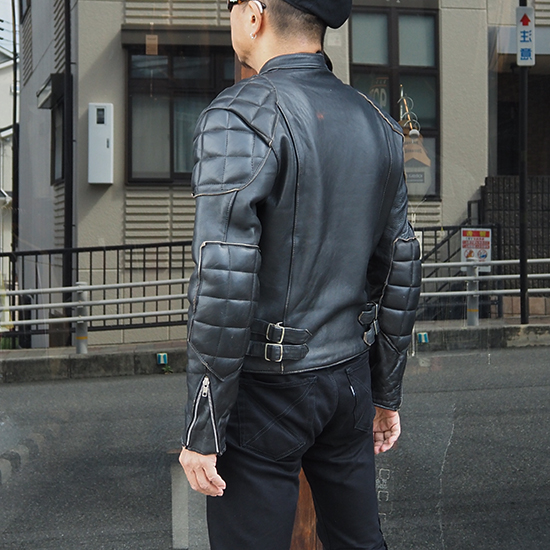 TT Leathers イギリス ヴィンテージ ライダース ロンジャン TT レザー