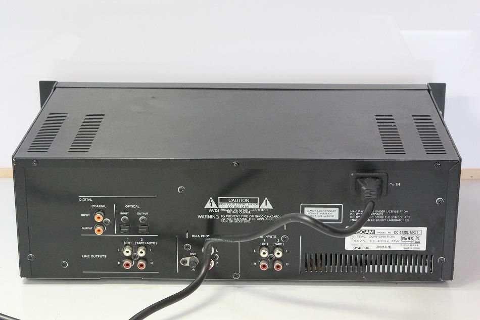 CC-222SLMK2｜TASCAM CDレコーダー/カセットコンビネーションデッキ