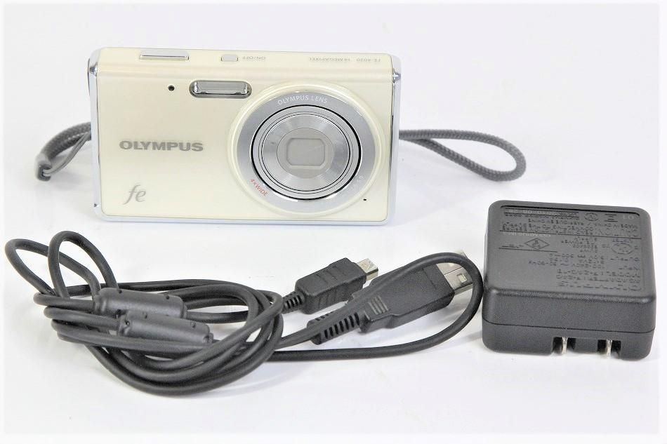 FE-4020 WHT｜OLYMPUS デジタルカメラ FE-4020 パールホワイト ｜中古