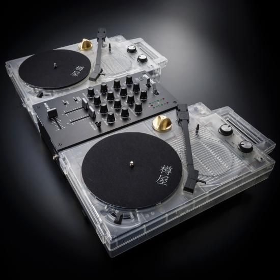 超レア品！】樽屋ポータブルDJセット|スケルトンCLEAR 7” slip mats