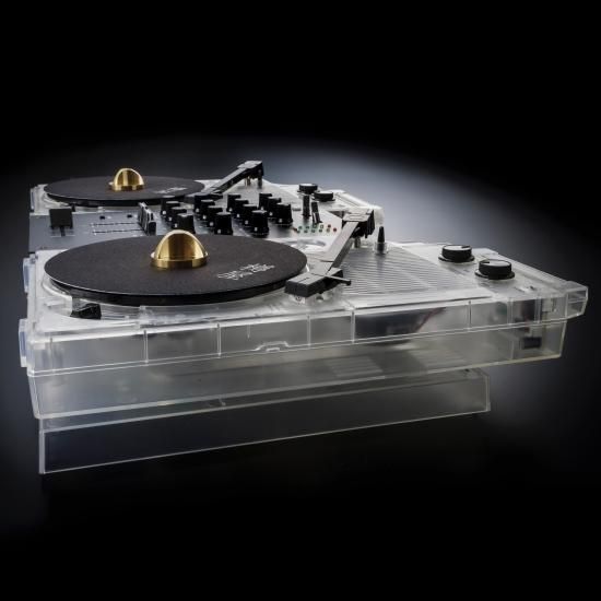 超レア品！】樽屋ポータブルDJセット|スケルトンCLEAR 7” slip mats