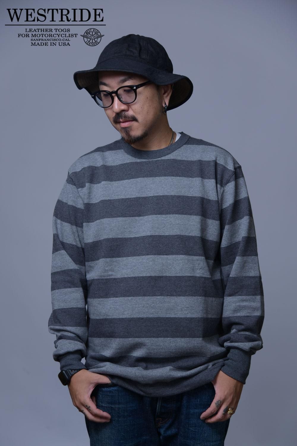 WESTRIDE(ウエストライド) ボーダーロングスリーブTシャツ HEAVY