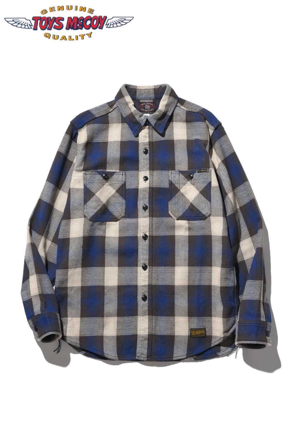 N-801 toys mccoy トイズマッコイ ブロックチェックシャツ ブルー N