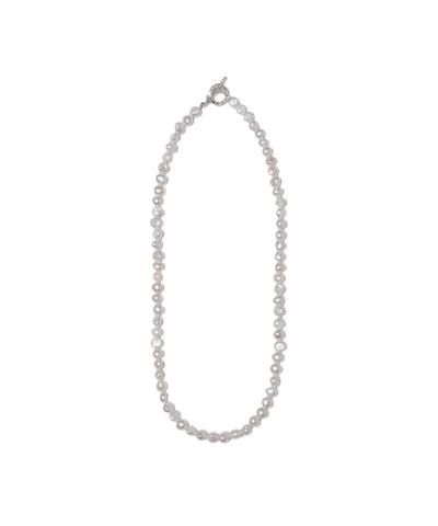 COOTIE (クーティー) Distortion Pearl Necklace (パールネックレス) White