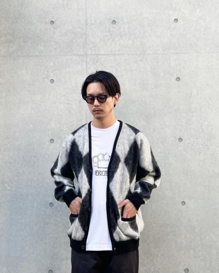 WACKO MARIA (ワコマリア) DIAMOND MOHAIR CARDIGAN (ダイアモンド柄