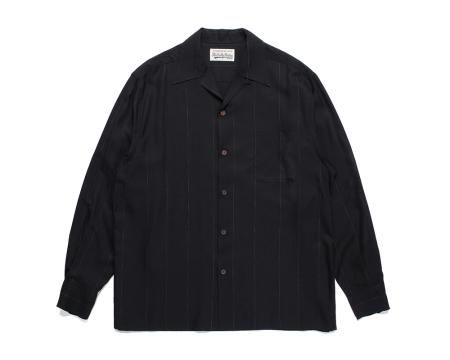 WACKO MARIA (ワコマリア) KASURI OPEN COLLAR SHIRT L/S (カスリ