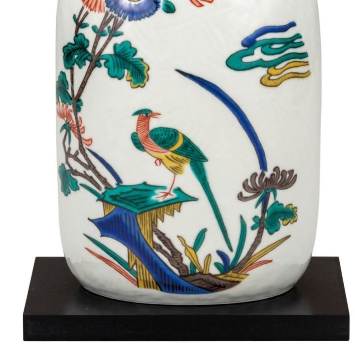 7号花瓶 古九谷花鳥（台付）