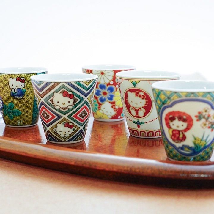 九谷焼 × ハローキティ ミニお猪口（おちょこ） | 九谷焼専門店 陶らいふ