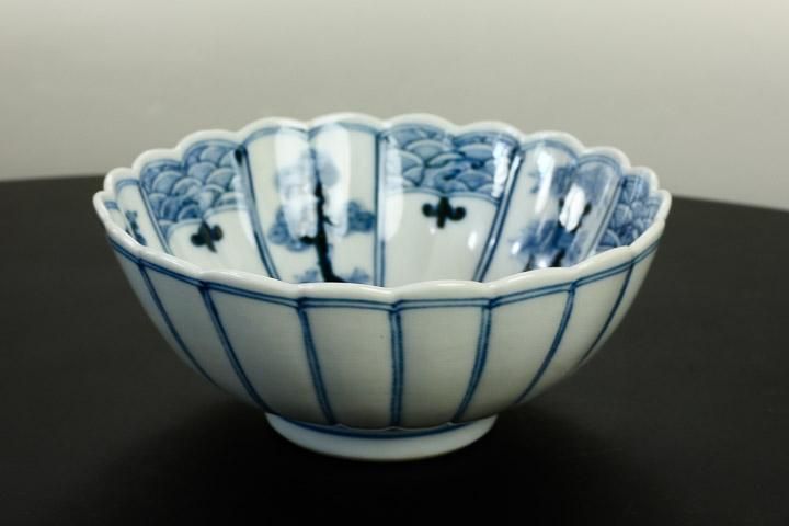 宮内庁御用窯】小鉢揃 青華吉祥樹花紋 /山本長左
