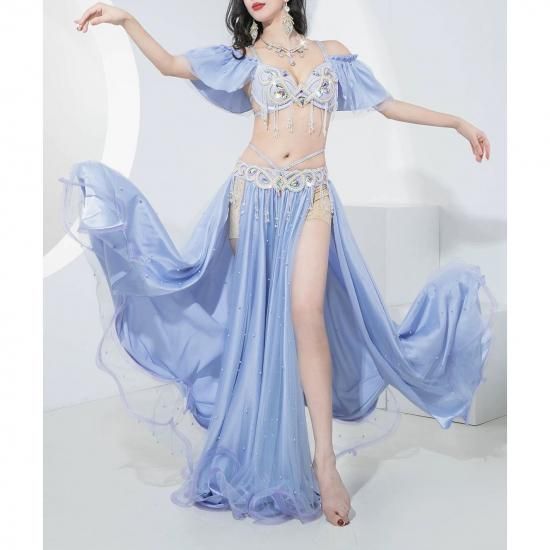 ベリーダンスオリエンタル衣装 ブラ＆スカートセットアップ全3色