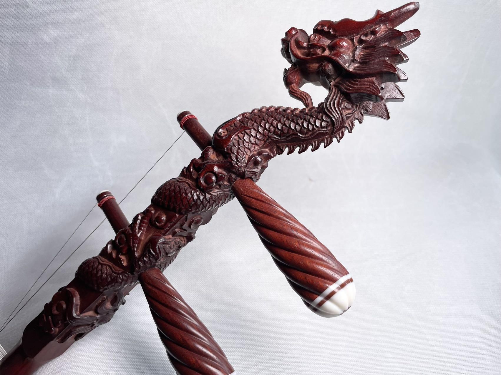 龍頭彫刻紫檀二胡 N-STL50-0101（試聴可） - 二胡の通販、卸販売なら