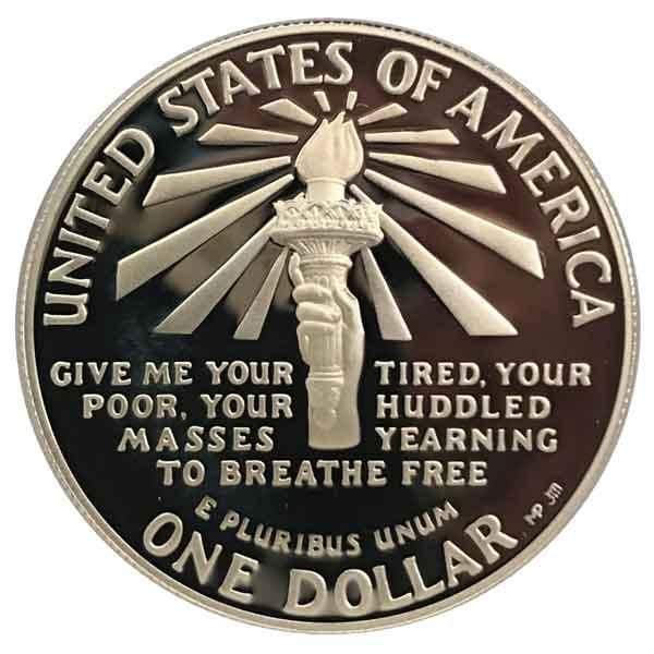 エリス島の自由の女神記念1ドル銀貨|コレクターズショップトモリンズ24