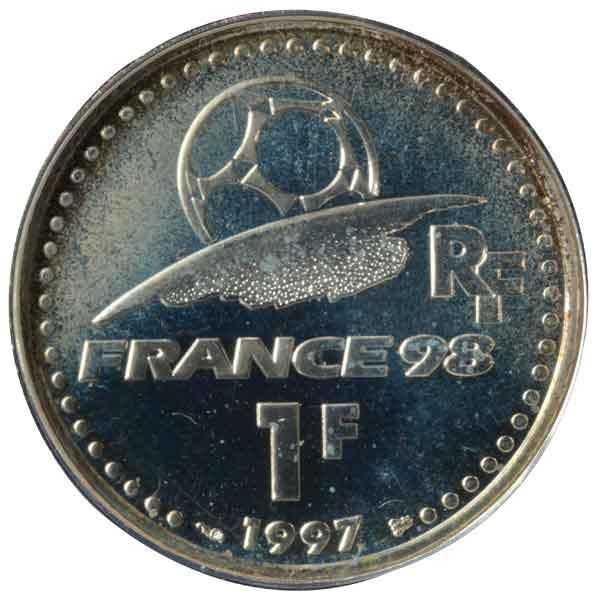 1998ワールドカップフランス記念1フラン銀貨|フランス|コレクターズ